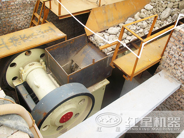 红星机器破碎生产线现场图片