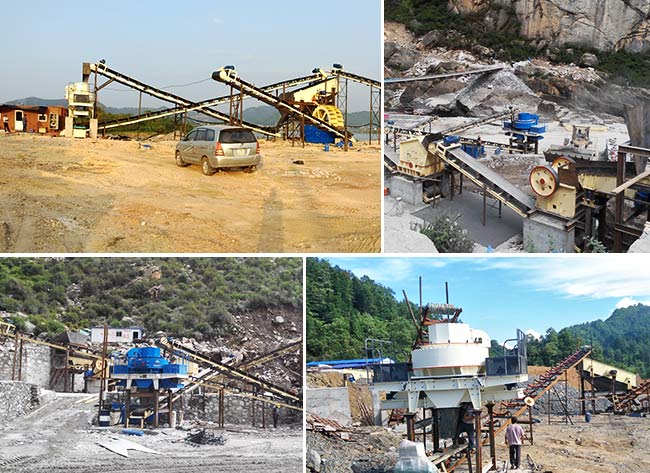 冲击式破碎机现场图