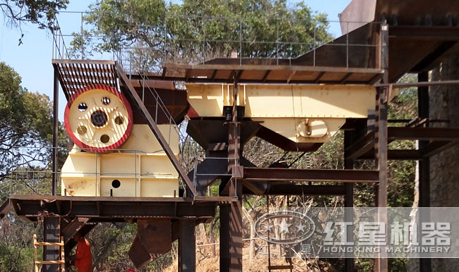 颚式破碎机破碎生产线