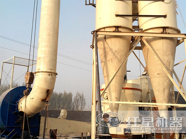 陕西膨润土磨粉生产线客户现场