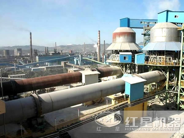 高岭土回转窑生产线客户生产现场